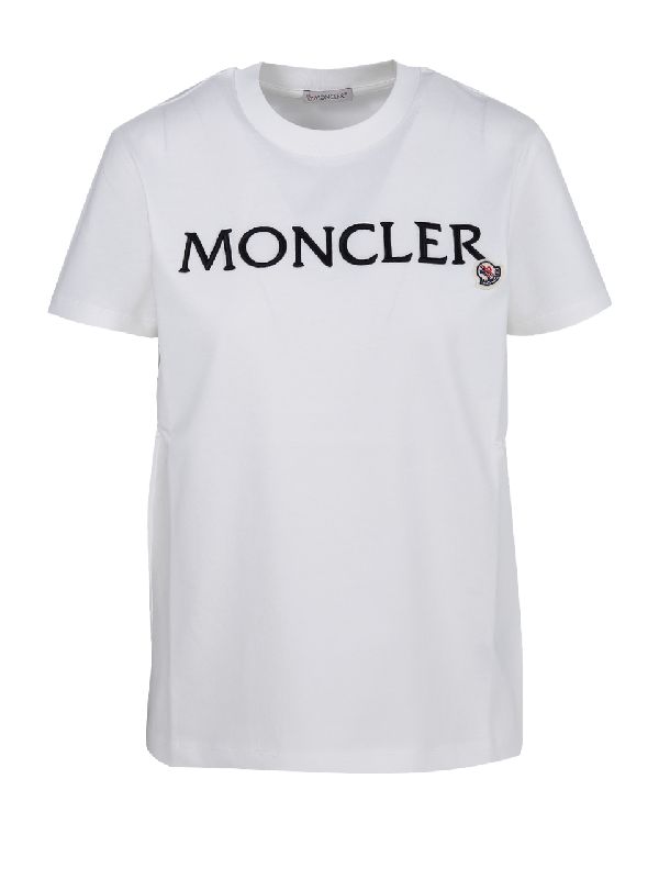 Logo patch embroidered short sleeve tee