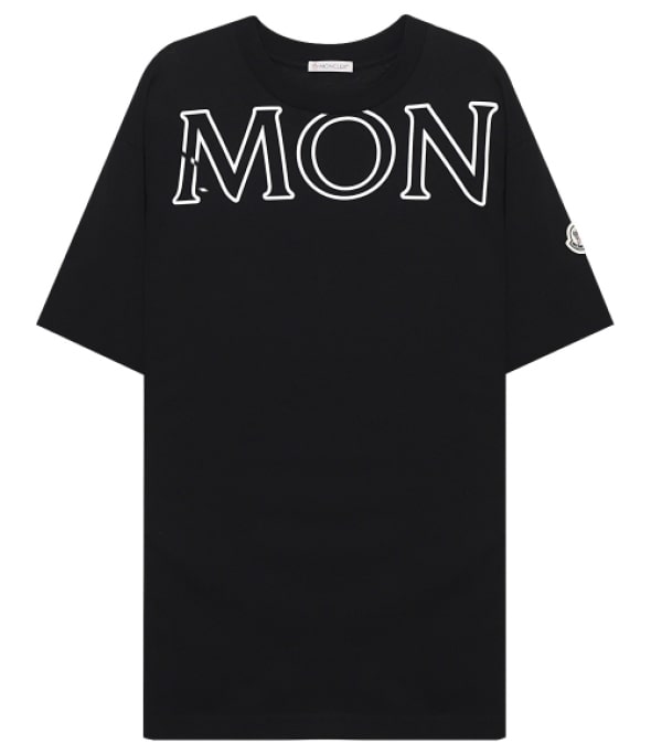 Logo patch short sleeve T-shirt black