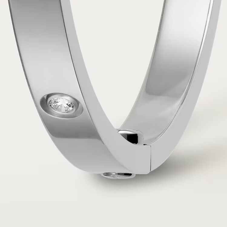 white gold LOVE BRACELET, SMALL MODEL, 10 DIAMONDS