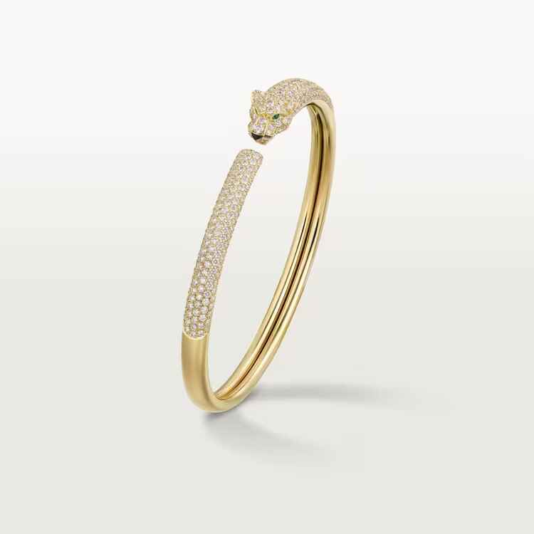 yellow gold diamonds. PANTHER DE CARTIER BRACELET 