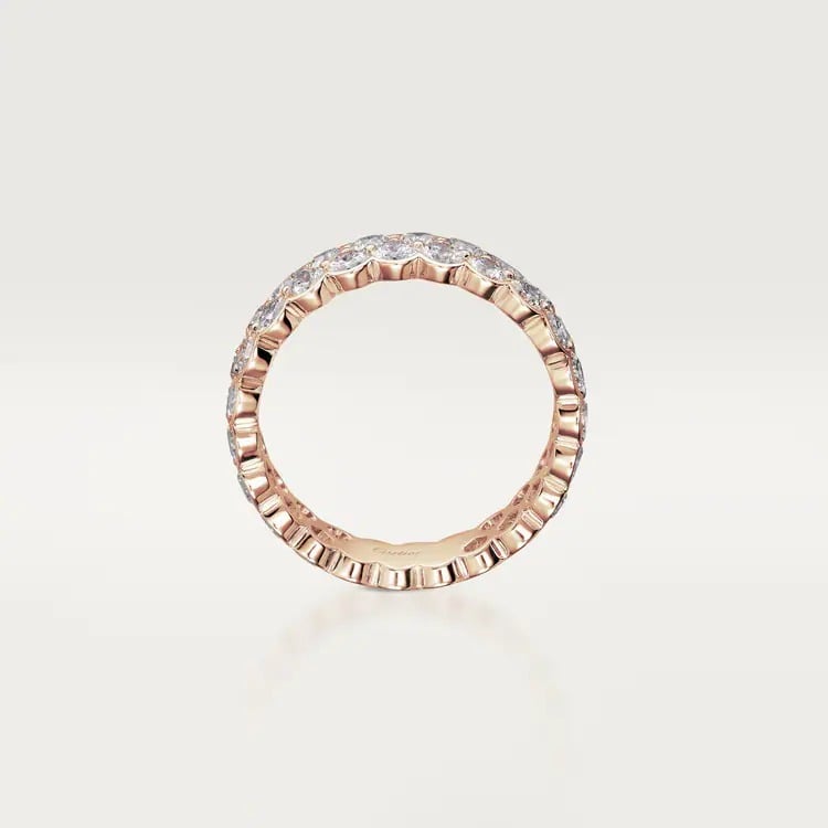 BROADLY DE CARTIER WEDDING BAND pink gold