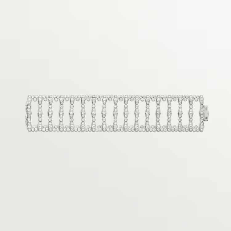 FLEUR DE CARTIER BRACELET white gold, set with diamonds