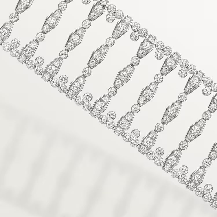 FLEUR DE CARTIER BRACELET white gold, set with diamonds