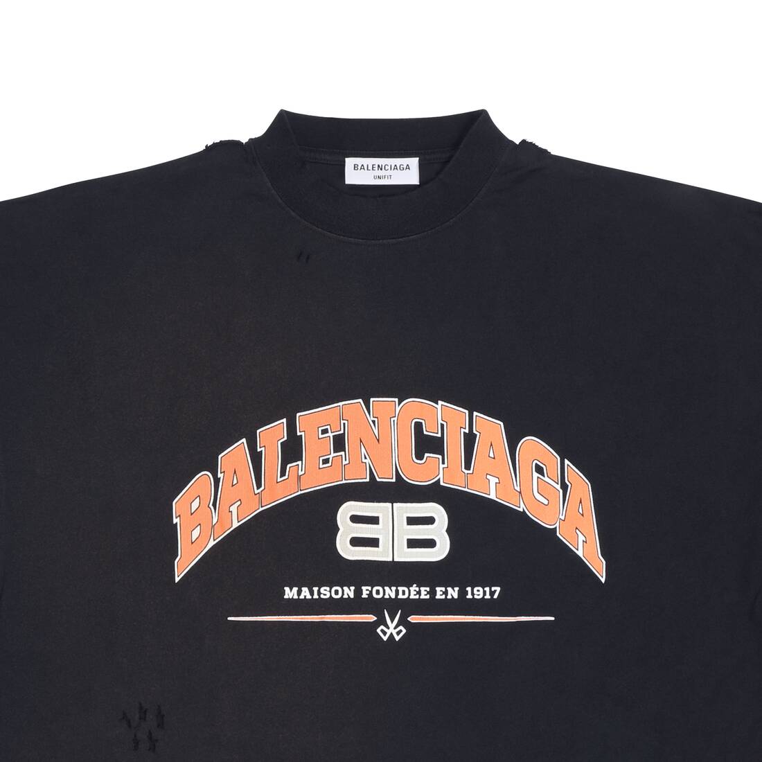 MAISON BALENCIAGA LONG SLEEVE T-SHIRT OVERSIZED FOR WOMEN IN BLACK