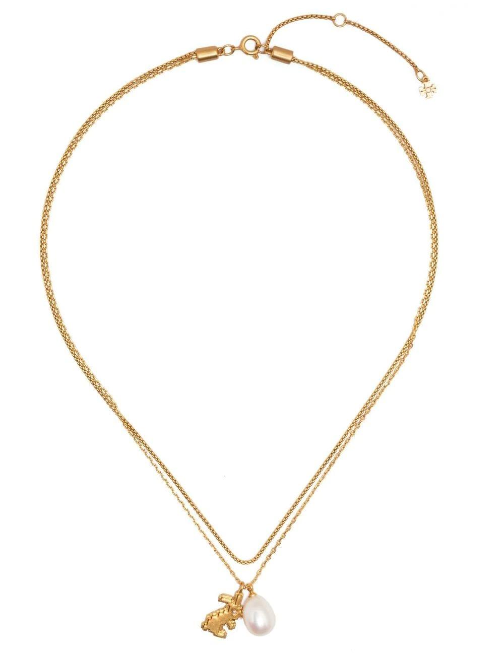 23SSRABBIT DOUBLE-STRAND CHAIN NECKLACE