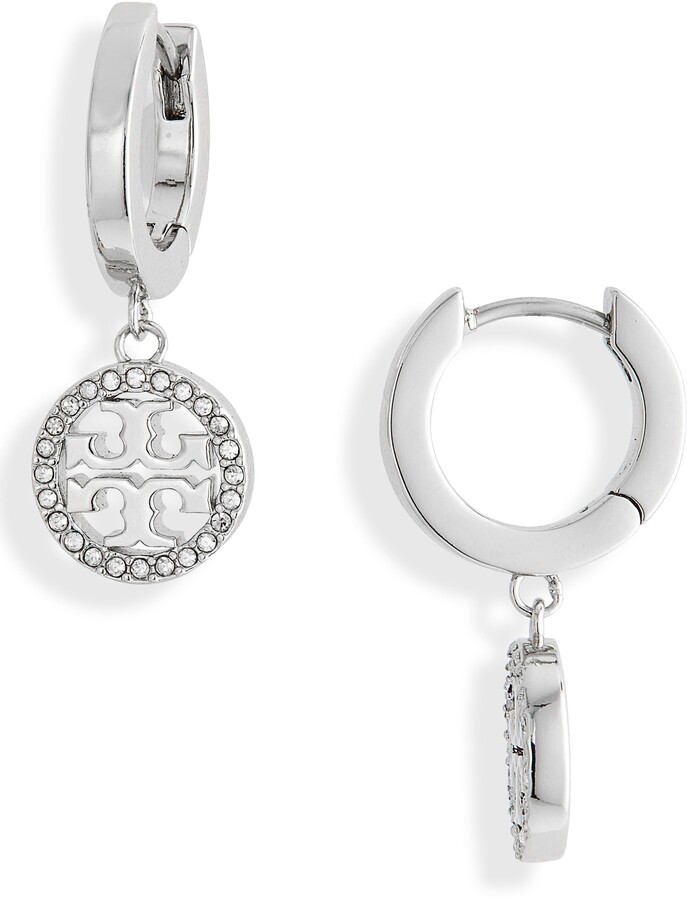 23SS MILLER PAVE HOOP EARRING