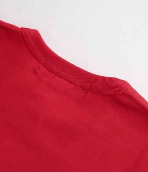 Double Heart Wappen Short Sleeve Tee red