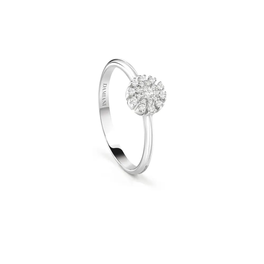 Damiani Margherita Diamonds Ring White Gold