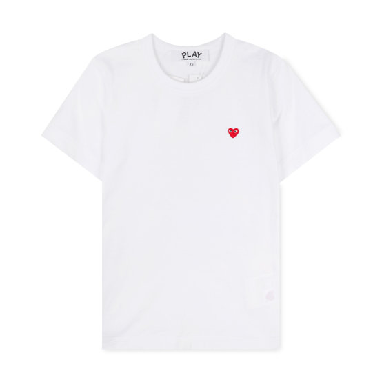 Small Red Heart Waffen Short Sleeve Tee WHITE