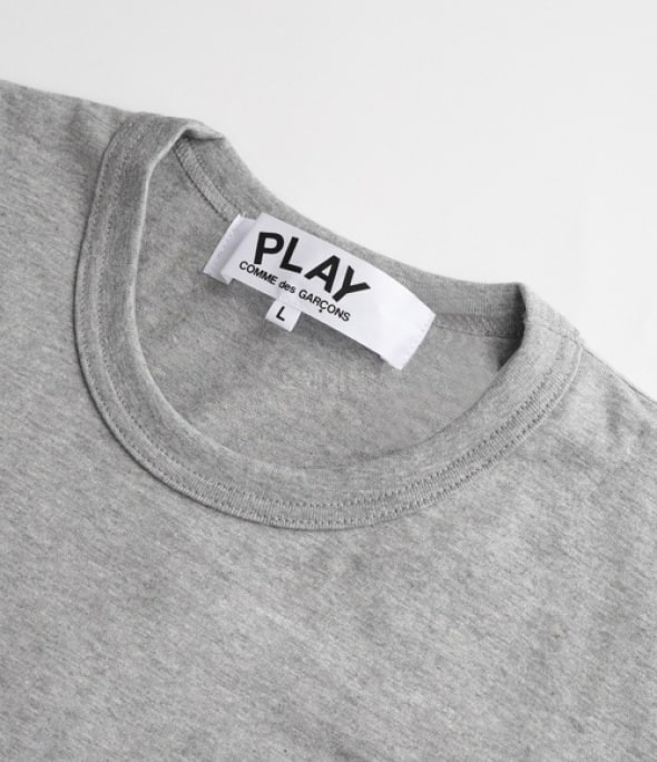 Double Heart Wappen Short Sleeve Tee gray