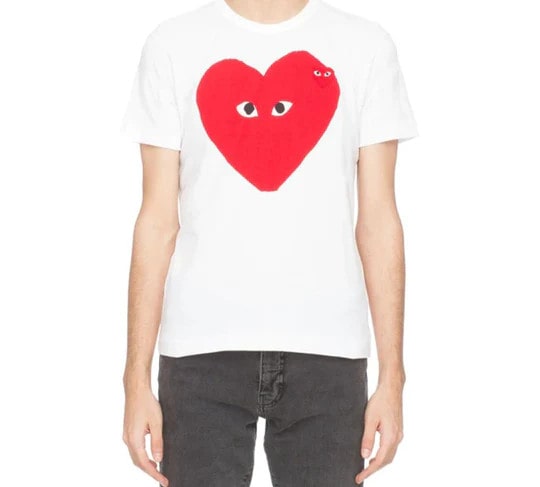 additional production  (double heart short sleeve tee)