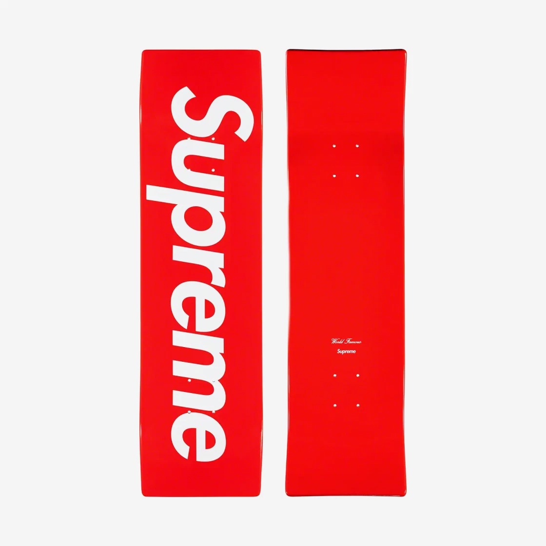 Supreme Uncut Box Logo Skateboard Deck Red - 22SS