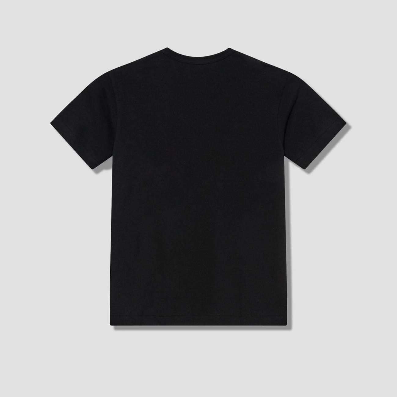 BLACK Small Red Heart Waffen Short Sleeve Tee