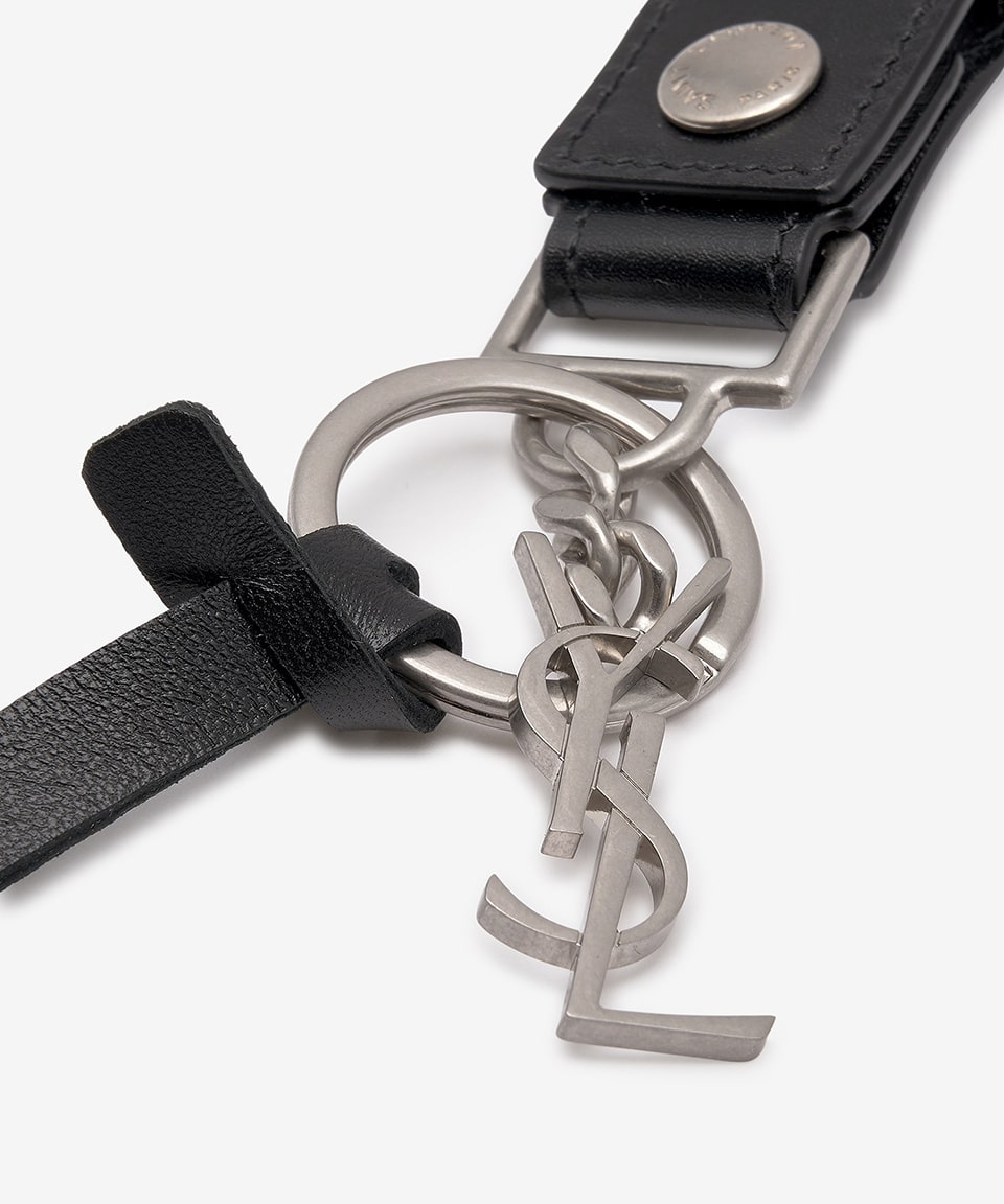 Common Monogram Keyring - Black