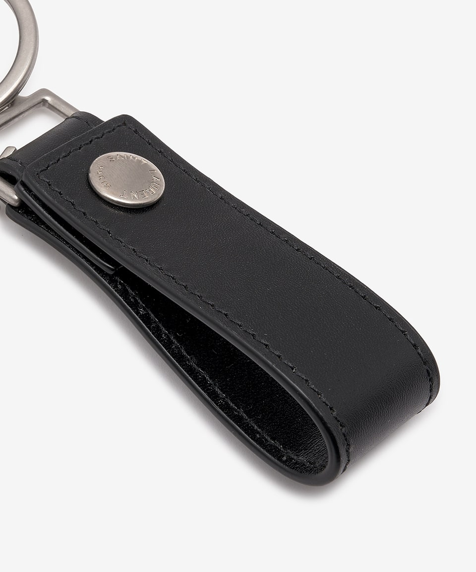 Common Monogram Keyring - Black