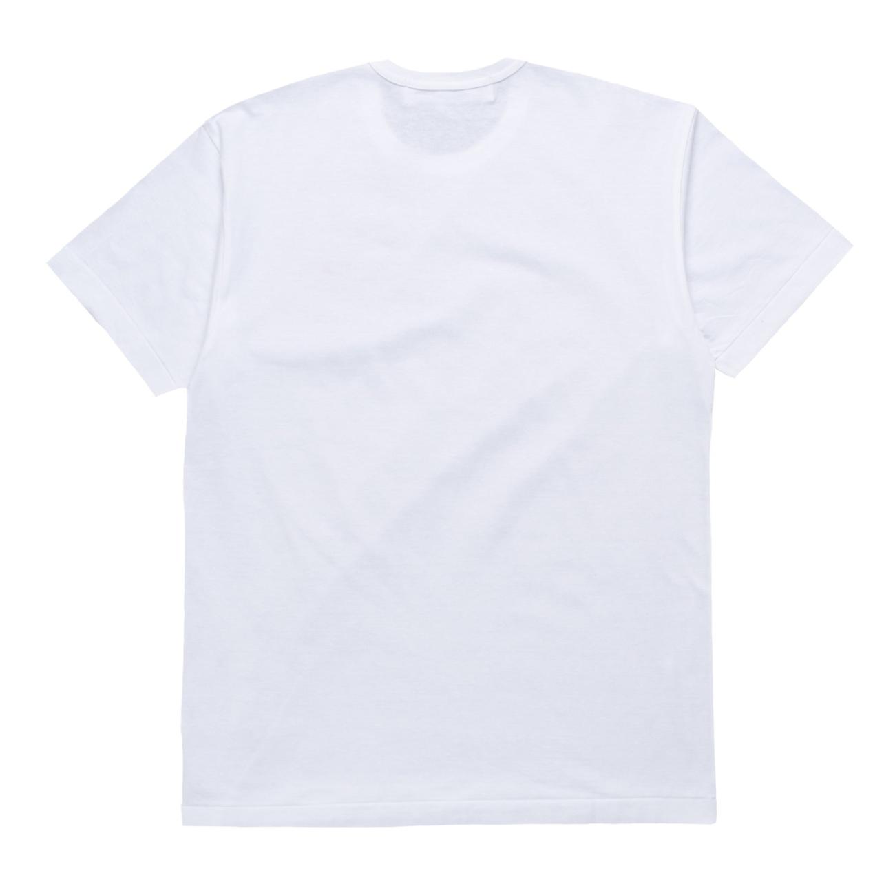 Pixel Red Heart Wappen Short Sleeve Tee white
