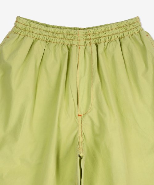 Men's Elastic Shorts Pants - Apple Green