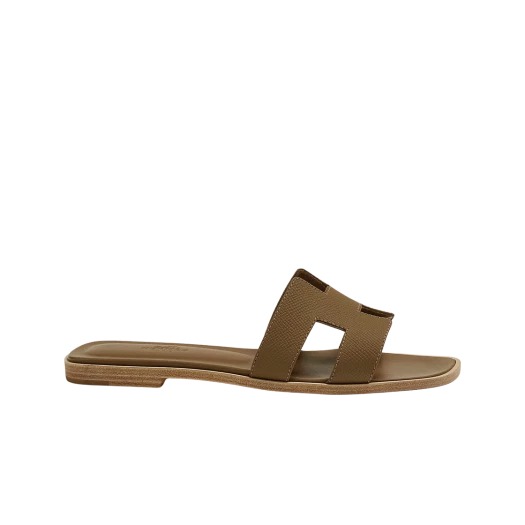 Hermes Oran Sandal Epsom & Etoupe