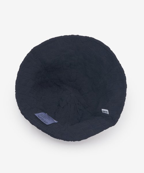 Common Embossed Logo Bucket Hat - Dark Navy 