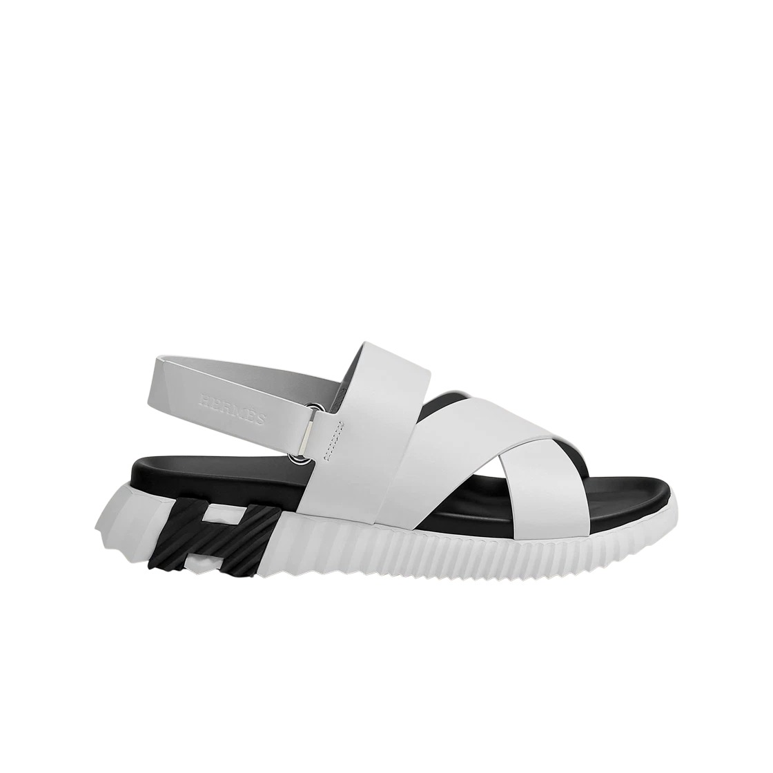 Hermes Electric Sandal Calfskin & Blanc