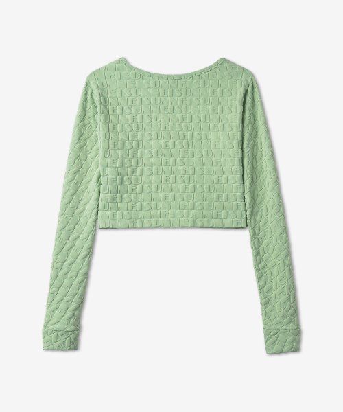 Women's cropped knit - sage green