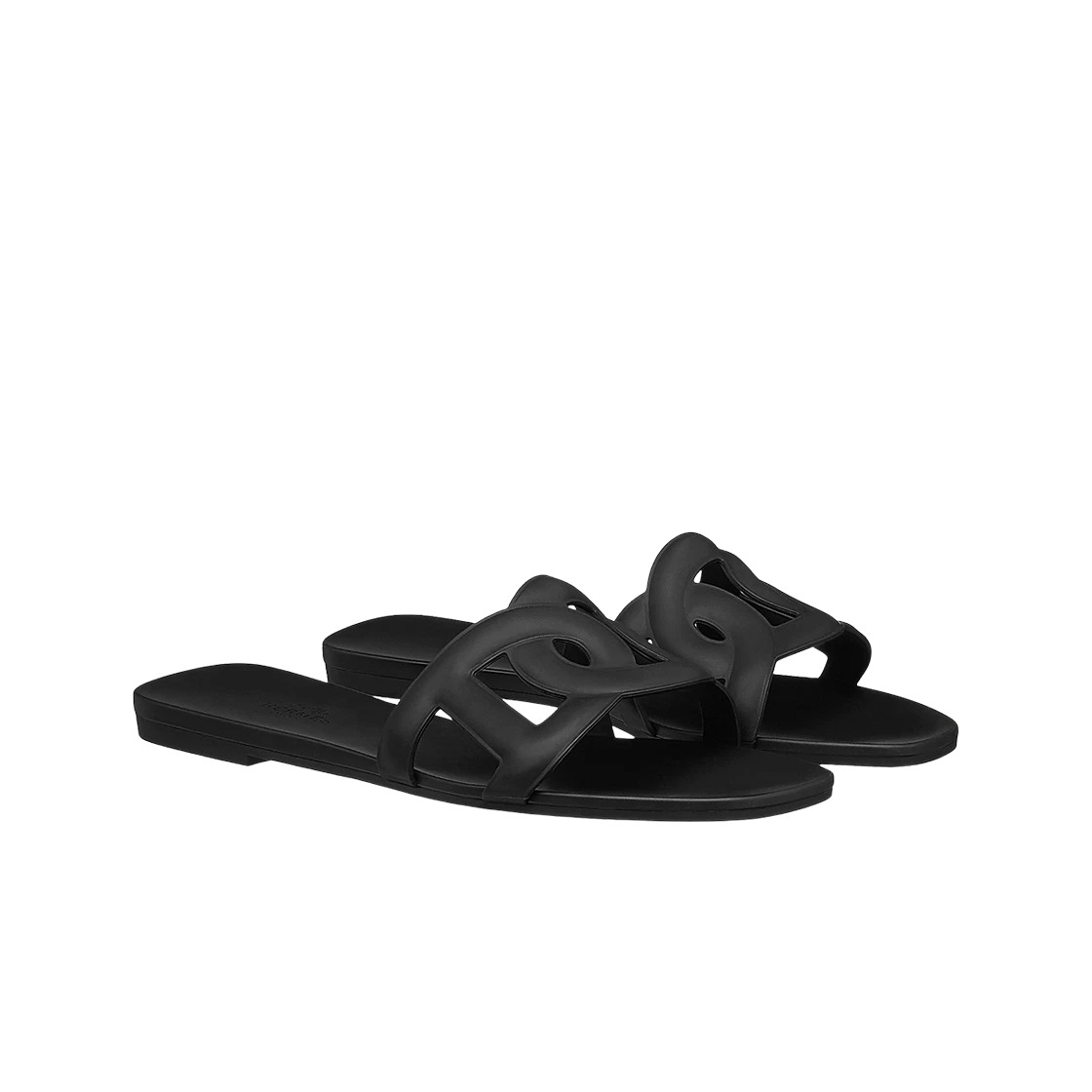 Hermes Aloha Sandal Rubber & Noir