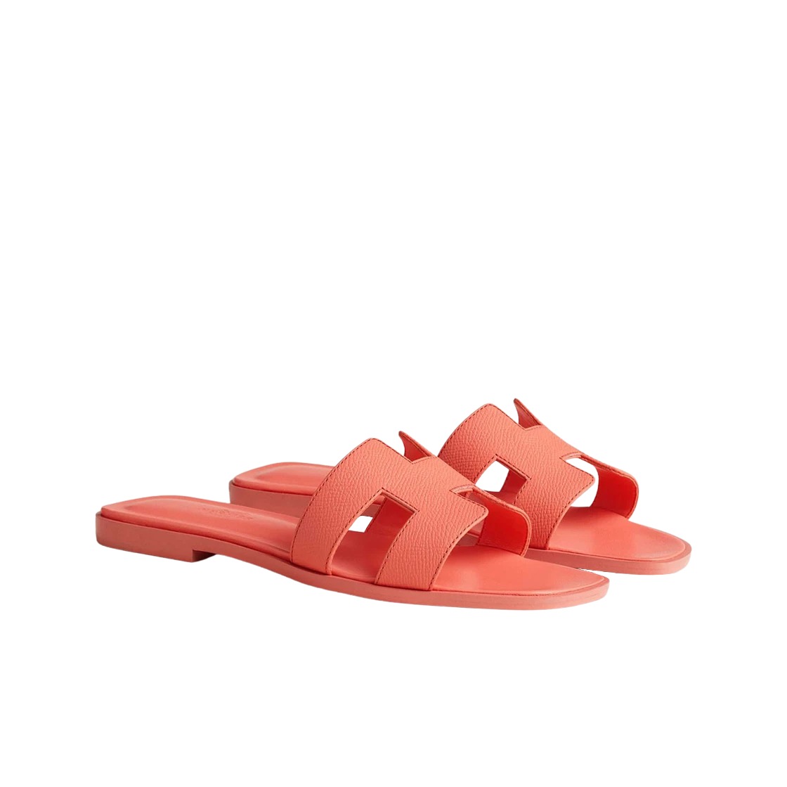 Hermes Oran Sandal Epsom & Orange Joey