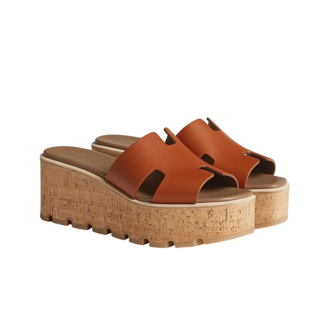 Hermes Eze 30 Sandal Heritage Calfskin & Naturel