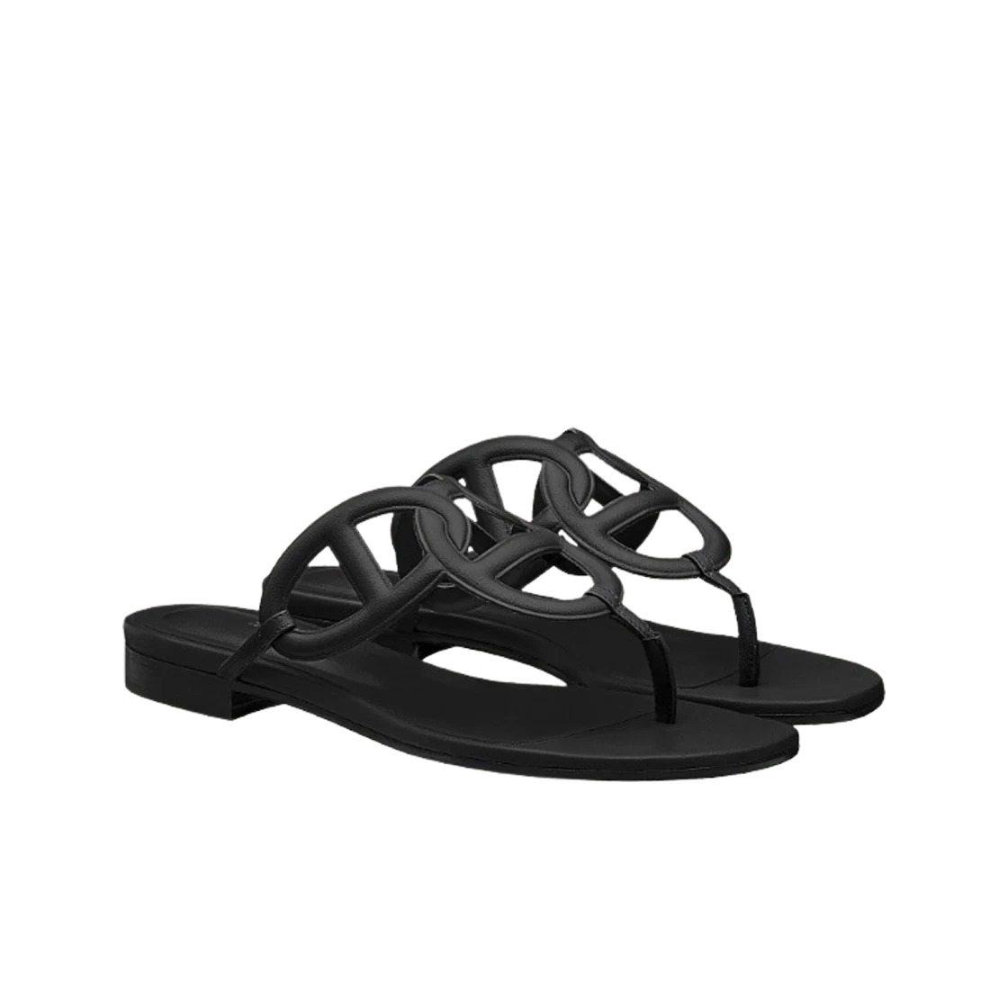 Hermes Beach Sandal Nappa & Noir