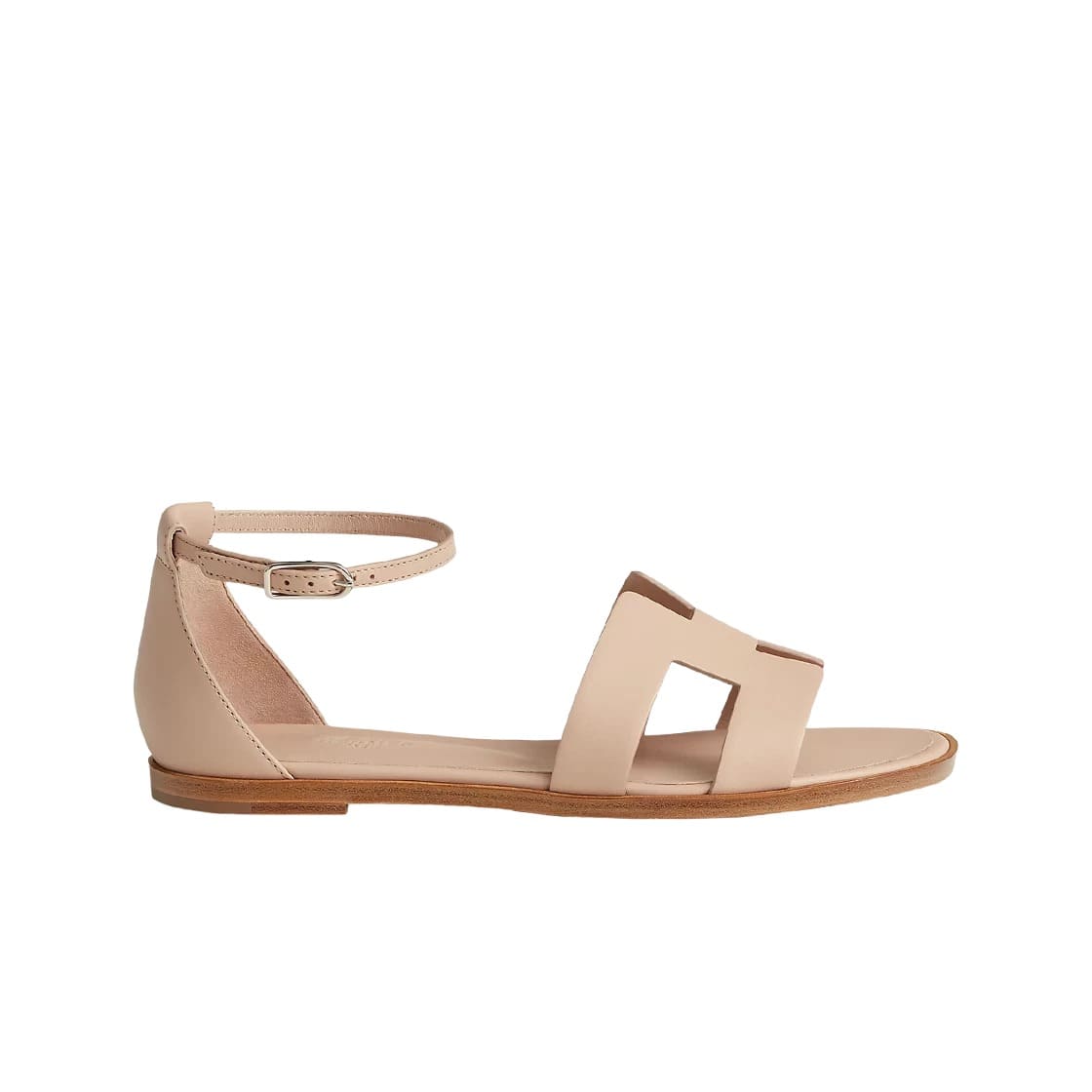 Hermes Santorini Sandal Calfskin & Beige Nude