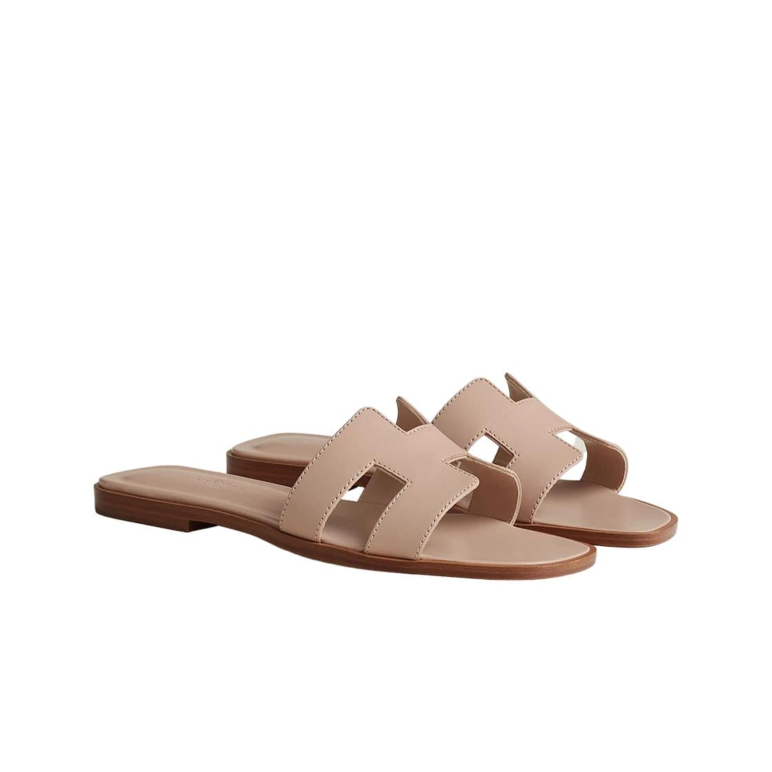 Hermes Oran Sandal Calfskin & Beige Nude