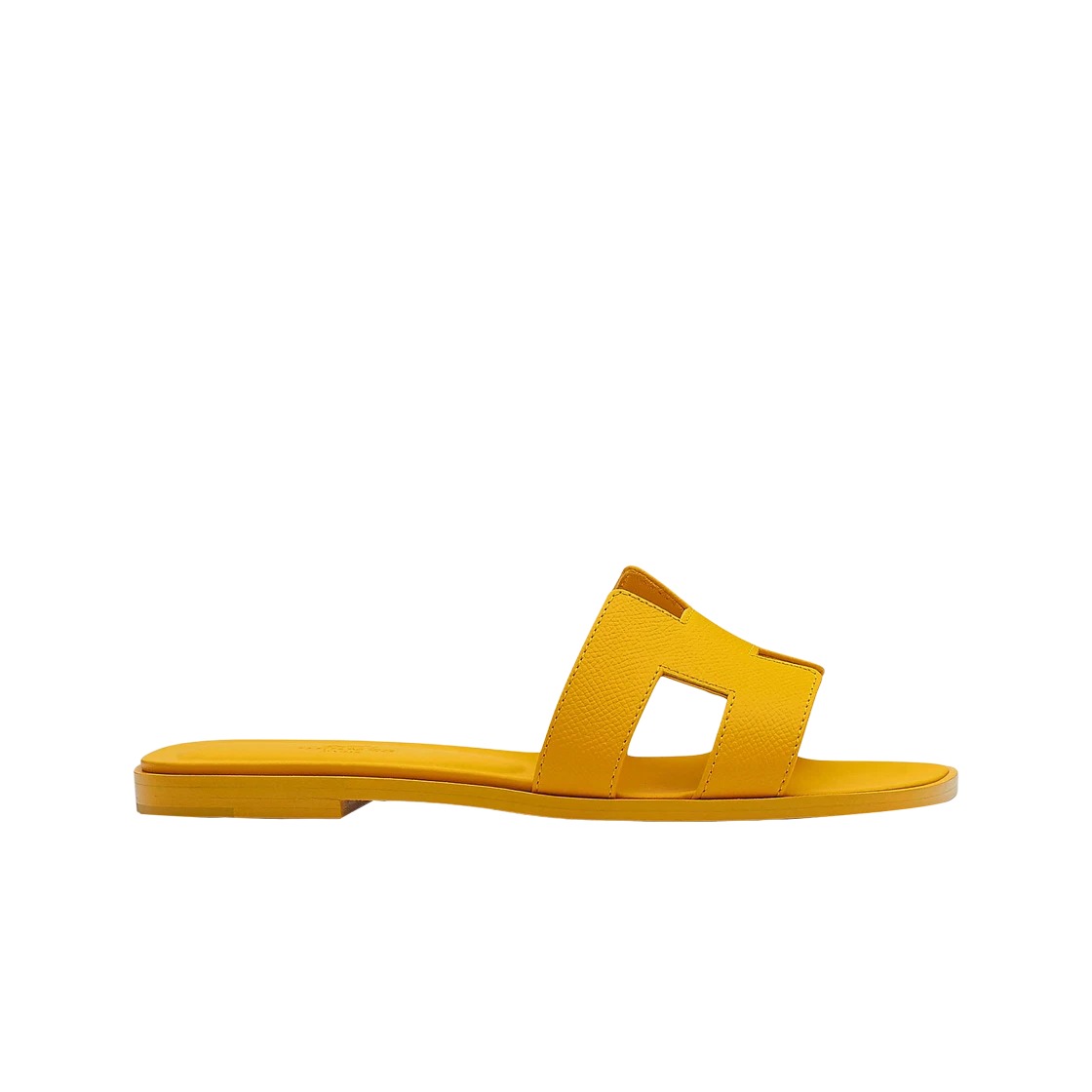 Hermes Oran Sandal Epsom & Jaune Sable