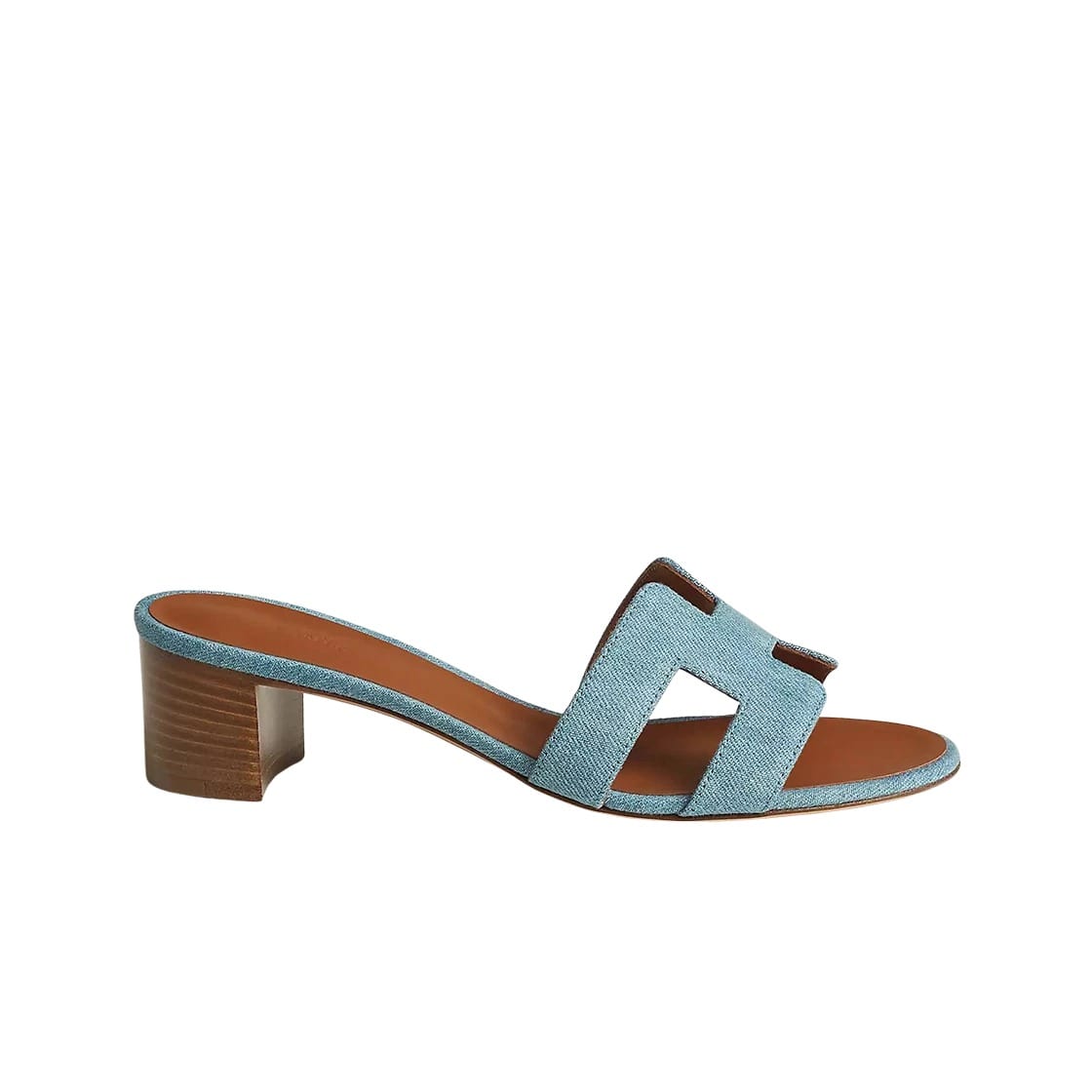Hermes Oasis Sandal Denim & Bleu Clair