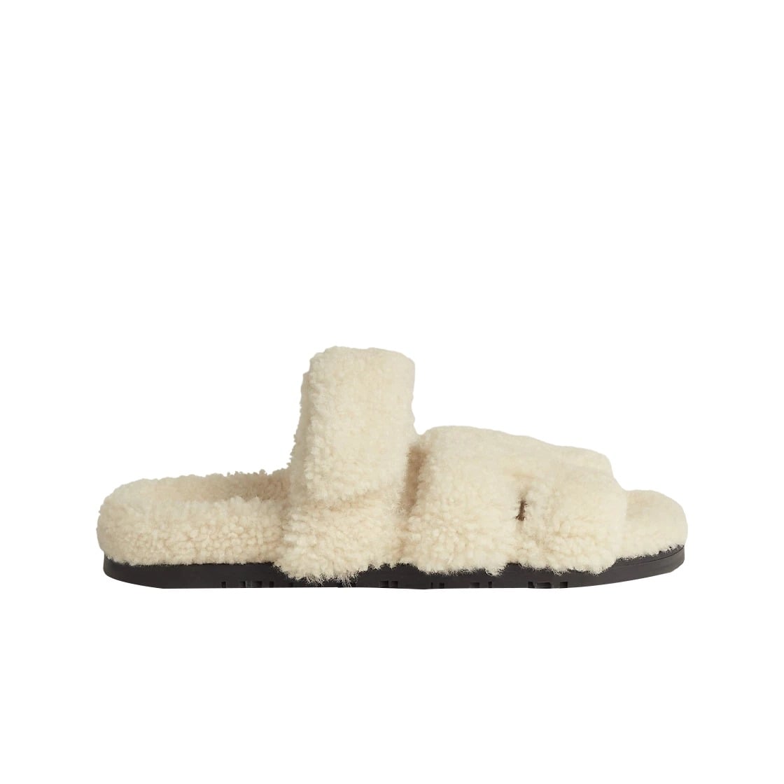 Hermes Chypre Sandal Woolskin & Ecru