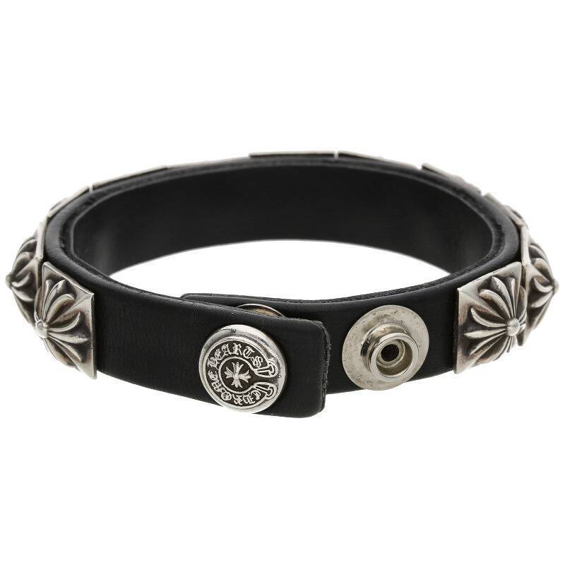 Zero Pyramid Leather Bracelet