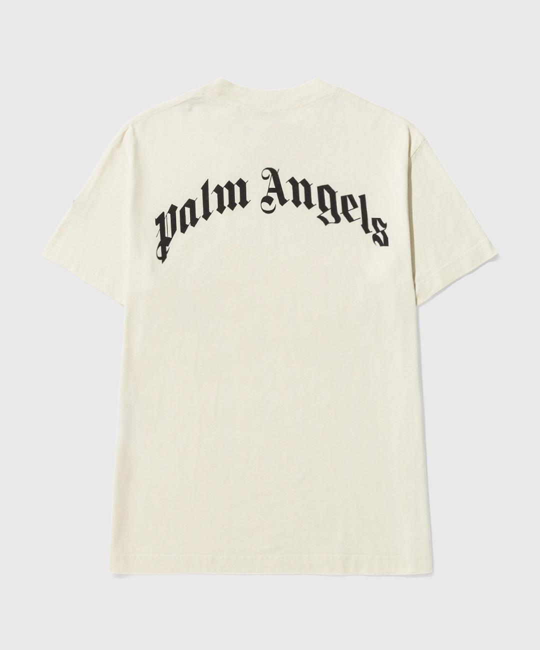 8 Moncler Palm Angels Bear Motif T-Shirt in White