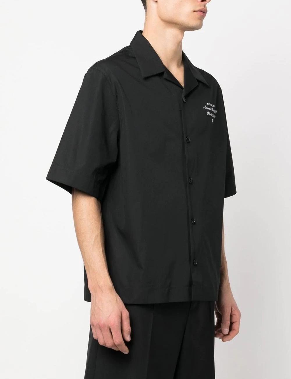 back logo embroidered short-sleeved shirt