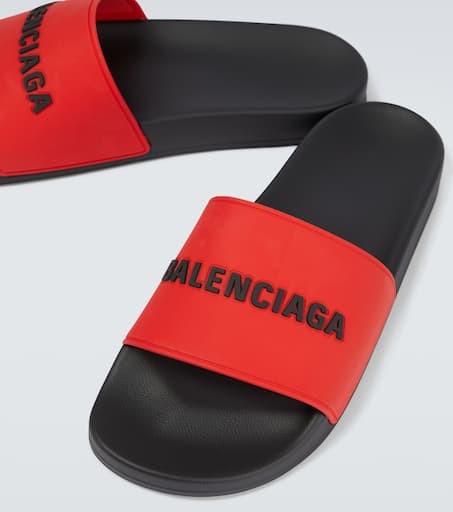 LOGO RUBBER FULL SLIDE SANDALS