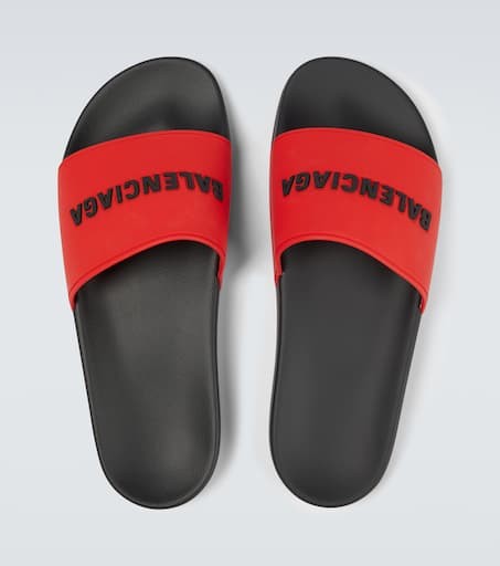 LOGO RUBBER FULL SLIDE SANDALS