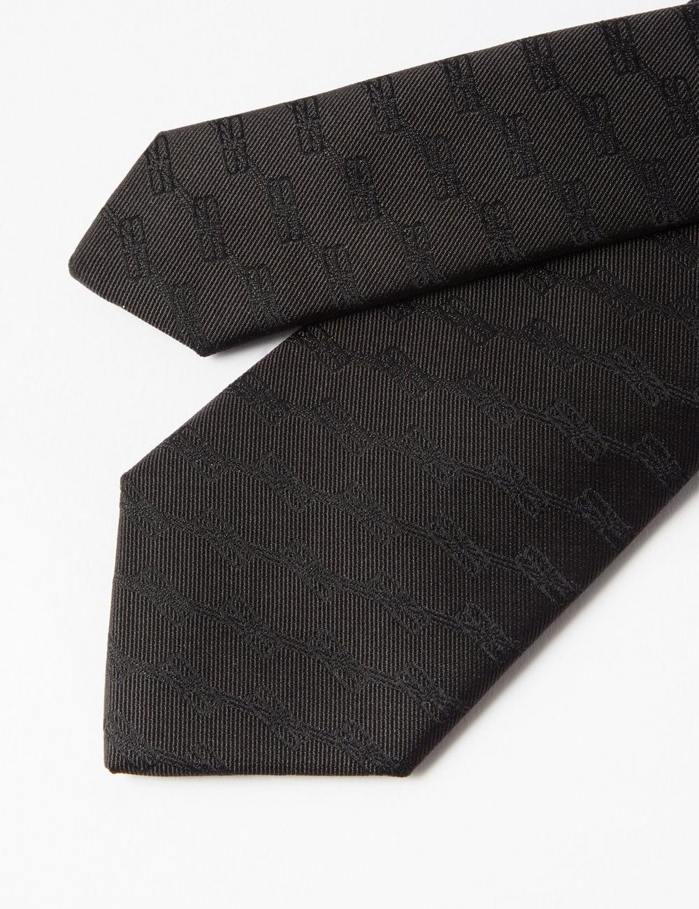 BB-jacquard silk-twill tie