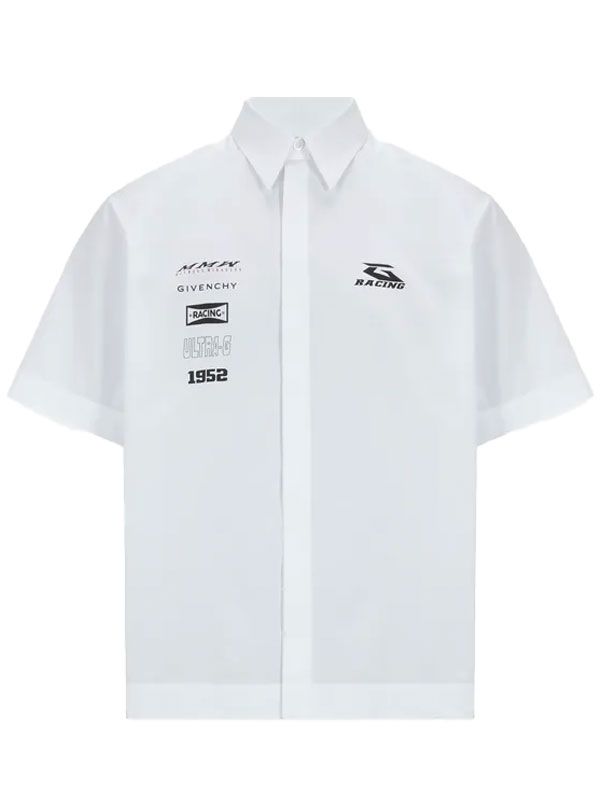 logo print short sleeve shirt