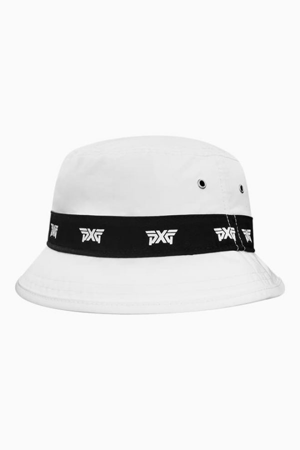 LOGO REPEAT BUCKET HAT