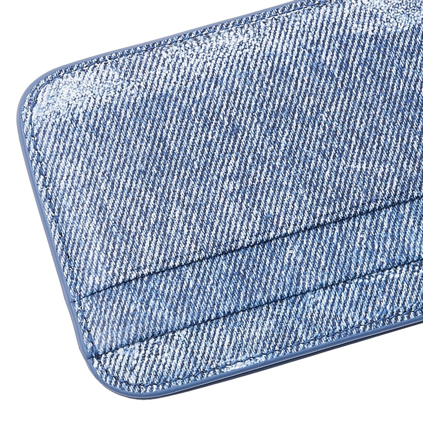 Men's denim print card case