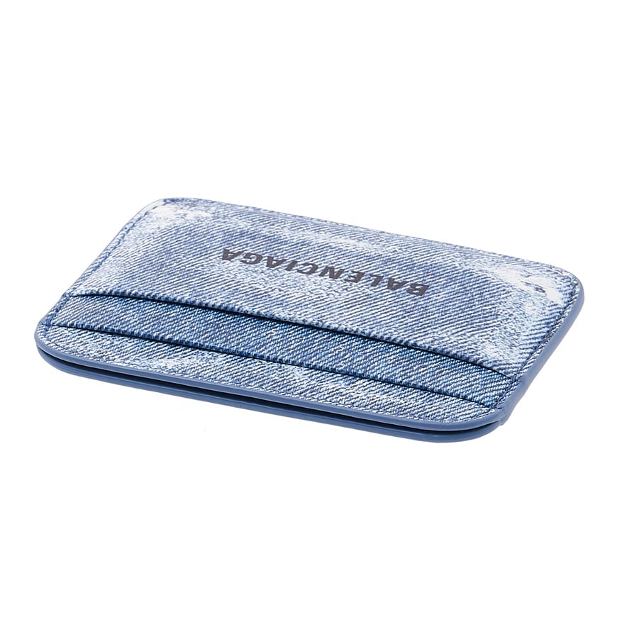 Men's denim print card case