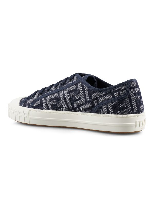 Blue Denim Low Top Sneakers