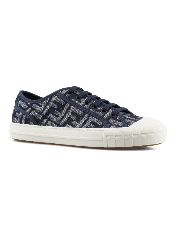 Blue Denim Low Top Sneakers