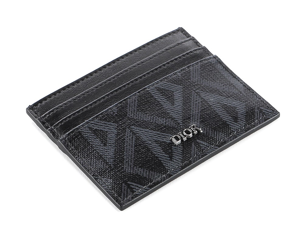 card holder black dior
