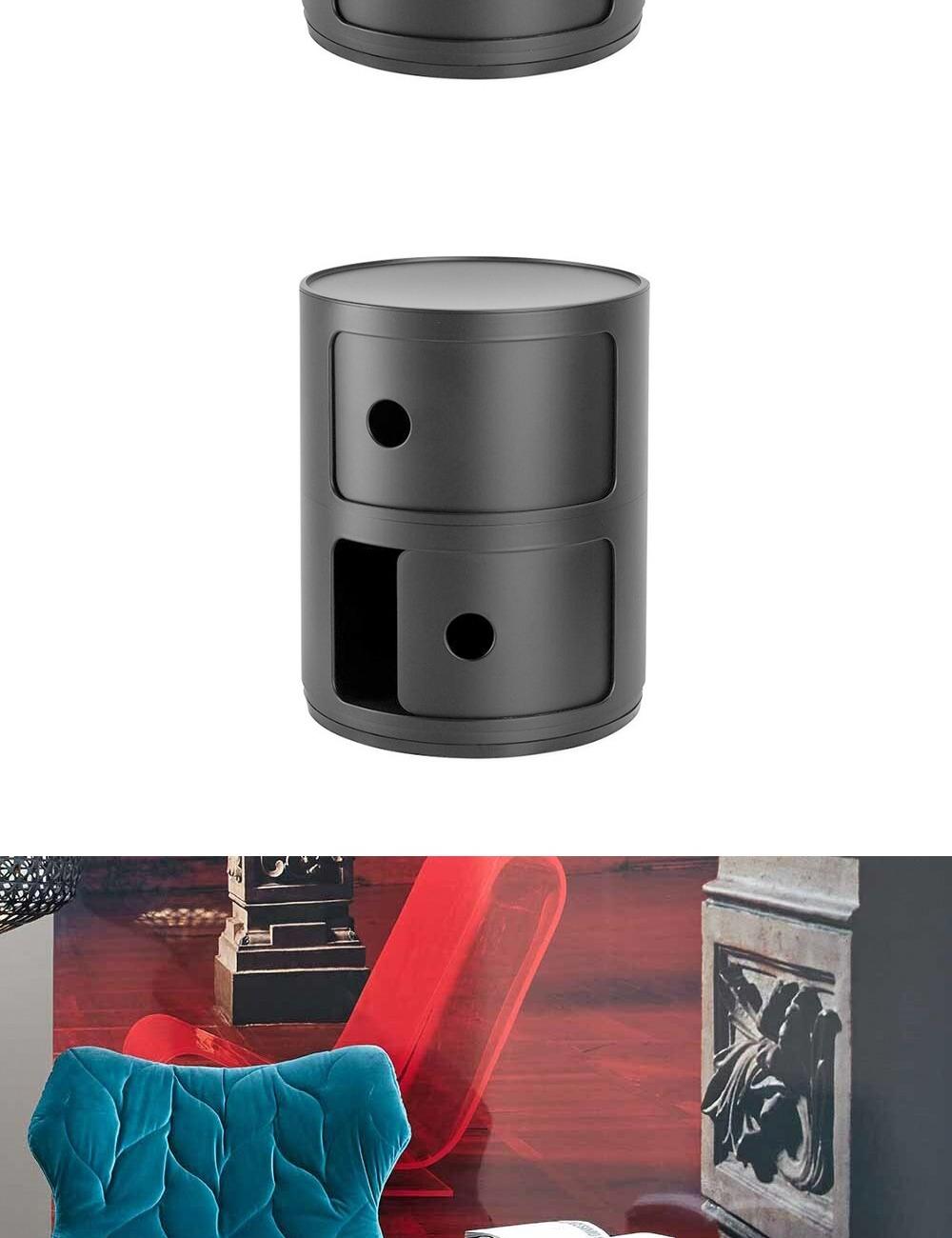 Kartell Componibili 2 Recycled Matte Black
