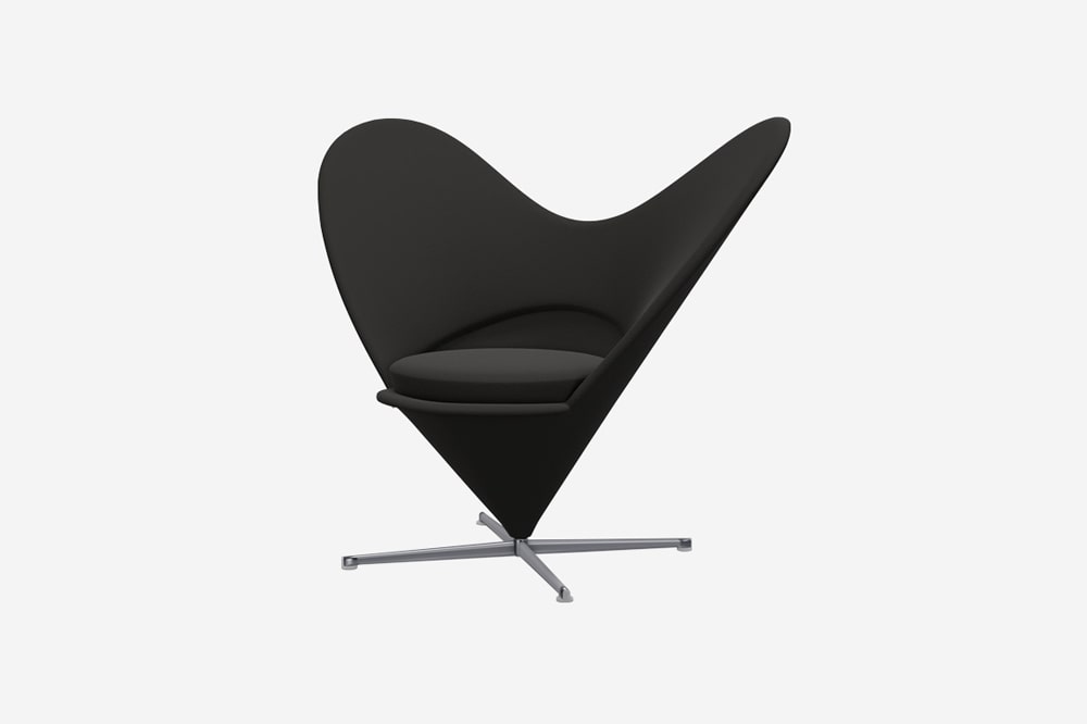 Vitra Heart Cone Chair Tonus Black