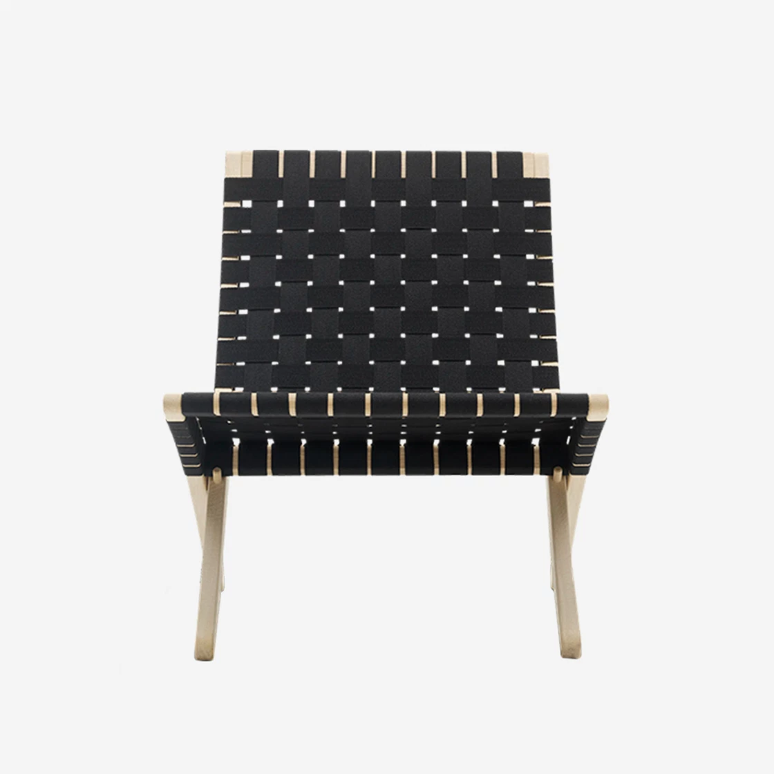 Carl Hansen & Sun MG501 Cuban Chair Natural Oak & Soap Finish Black Sheet